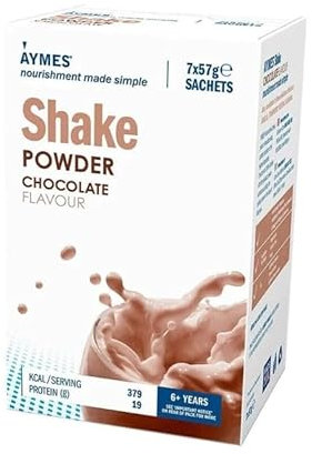 AYMES - High Protein Nutritional Powder Shakes - Chocolate - 7 Servings - Milkshake-Style Drink Mix - Gluten Free, Vegetarian, Halal & Kosher Suitable - For Ages 3+ and Adults