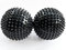 2x DBT Skills Igelball | Magnetischer Hochstress Akupressurball | Schwarz | 47mm Durchmesser | zum Stressabbau oder zur Massage, gegen Anspannung und für mehr Beweglichkeit und Konzentration