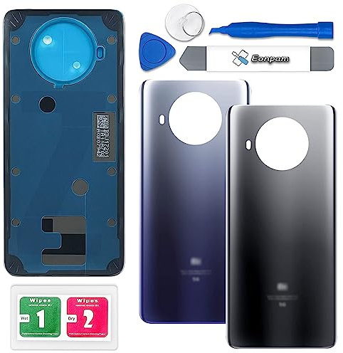 Eonpam Vitre Arrière pour Xiaomi Mi 10T Lite Origine Couvercle Batterie Remplacement avec Kit Réparation (Gris)
