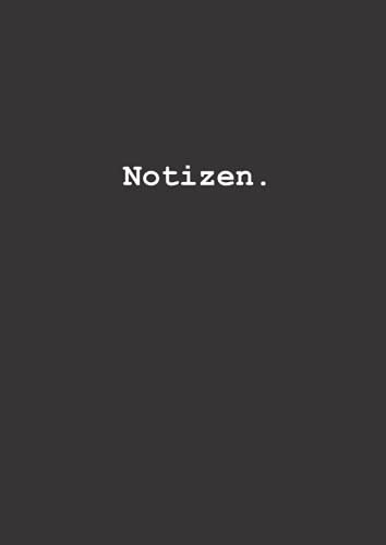 Notizen. Extra dickes NOTIZBUCH A4: Notizbuch DIN A4, liniert. Softcover. 600 Seiten. Notizbuch Journal Zeichenbuch