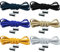 beifon 6 Paar Schnürsenkel Ohne Binden mit Schnellverschluss Elastische Schnürsenkel mit Metallkapsel Schleifenlose Schuhbänder mit Kapseln Metallverschluss Schuhband Gummi No Tie Shoelaces Bunt, Rund