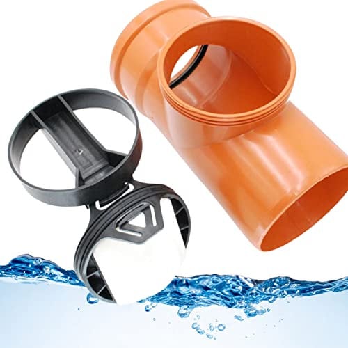 Adeva Rückstauklappe, Rattenklappe Toilette, Rückschlagklappe zum Nachrüsten, Rückstauklappe Abwasser EasySafe 160, Rückstauklappe für Schmutzwasser rund, Faekalien Rueckstauklappe