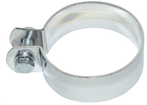 BestPrice Zündapp 70mm chrom hinten Motorrad-Auspuffschelle Silber Schelle Klemme