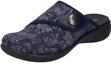Westland Damen Pantoffeln Korsika 348,Weite G 1/2 (Normal),Wechselfußbett,House-Slipper,patschen,schlapfen,drinnen,dunkelblau,39 EU / 6 UK