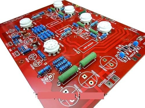 JINGERL Hi-End Stereo Push-Pull EL84 Impfstoff -Rohrverstärker PCB DIY Kit Ref Audio Note Pp Tafel (Color : Kit no capacitance)