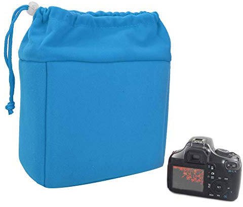 GAESHOW Camera Cases, Waterproof Shockproof Camera Insert Bag, DSLR Camera Lens Insert Bag Padded Case, Foldable Partition with Drawstring Waterproof Shockproof for DSLR Shot