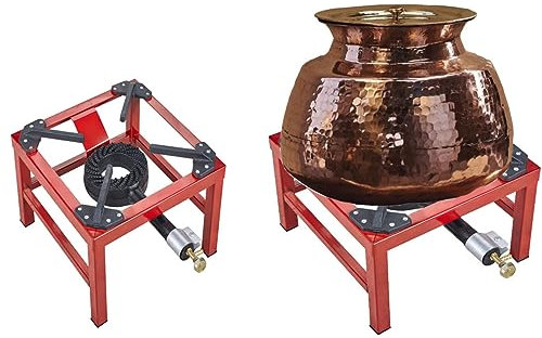 VIPER Large Cast Iron LPG Single Burner Gas Stove – Heavy Duty Commercial Use, 200kg Weight Capacity, Boiling Ring Burner for Outdoor & Indoor Cooking