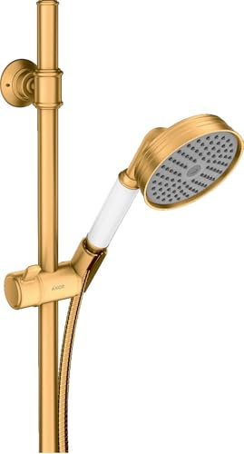 hansgrohe Axor Montreux Brauseset 0,90 m, Handbrause 100 1jet Classic, Farbe: Brushed Gold Optic