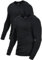 Comfneat Men's 2-Pack Long Sleeve Shirts Cotton Undershirts (Black 2-Pack, M)
