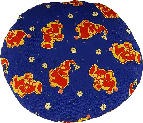 Kirsckernkissen Kirschsteinsäckchen Elefanten blau ca. Ø 20cm Wärmekissen
