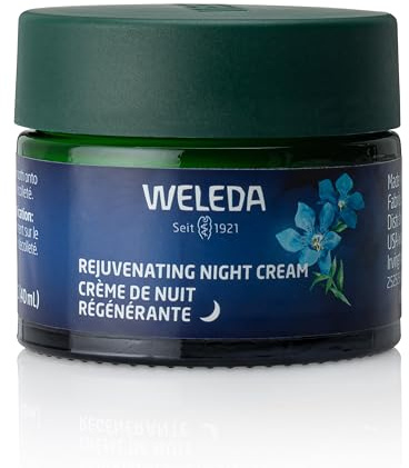 Weleda Face Care Rejuvenating Night Cream, Plant Rich Moisturizer with Blue Gentian and Edelweiss