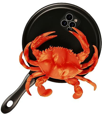 TRADAY 3D Frying Pan Phone Case for iPhone 14 Pro Max - Funny Skillet Novelty Food Case