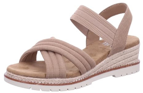 Skechers Women's Bob's Desert KISS Shore Enough, Tan Textile, 38 EU