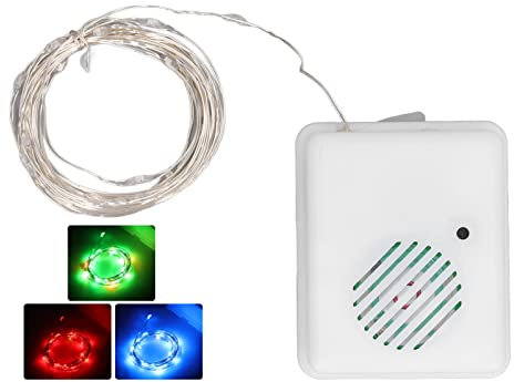 Pilipane Weihnachtsmusik-Lichterkette Mit Sprachsensor Für Innen- Und Außendekoration(Ruhm)