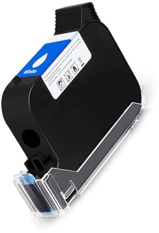 UPRINTJET Original Solvent Fast Dry Ink Cartridge for BT-HH6105B2 BT-HH6205B Handheld Inkjet Printer, B10 Mini Inkjet Printer 42ml Ink Cartridge - White