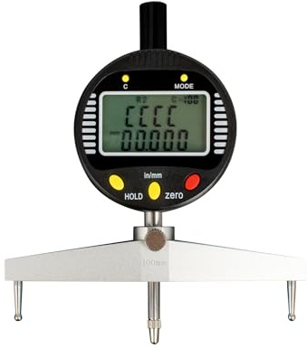 sliyxtwio Multi-Function Digital Radius Gauge for High-Precision Measurement of Inside Radius, Outside Radius, and Depth. Radius Range: 5-700mm (0.2-27.5”), Linear Range: 0-13mm (0-0.5”)