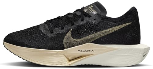 Nike Vaporfly 3 Men's Road Racing Shoes (DV4129-001, Black/Black/Oatmeal/Metallic Gold Grain), Black Black Oatmeal Metallic Gold Grain, 8 UK