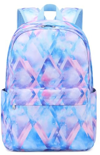Schulrucksack für Jungen, Elementar, mittlere Blitz, Büchertasche, Laptop, Teenager, wasserdicht, leicht, 43,2 cm (17 Zoll), Blau - 4 Blue, 17x12x5.5 Inches, Reiserucksäcke