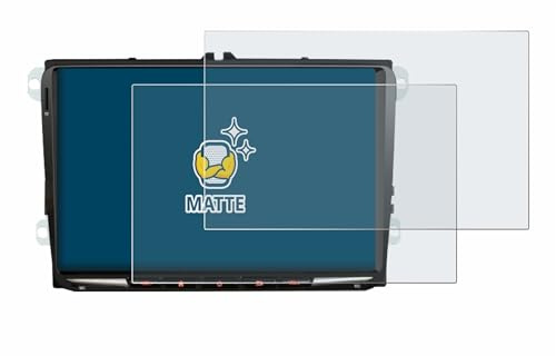 BROTECT Schutzfolie für Erisin ES8998V 9 | 2 Stück Entspiegelnder Displayschutz Made in Germany Matte Displayschutz-Folie Anti-Reflex Anti-Fingerprint Einfache Montage