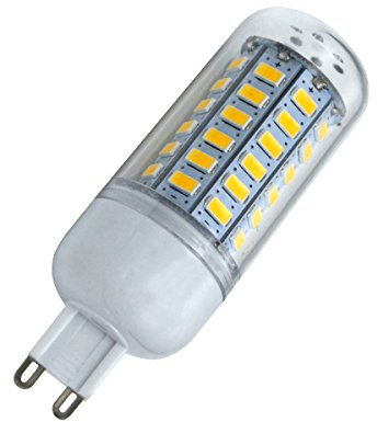 Aoxdi 1 Stück G9 LED Lampen 8W, Warmweiß, 56 SMD 5730 8W LED Leuchtmittel G9, AC220-240V