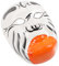 Garneck 2St Opernmaske Cosplay-Kabuki-Masken japanische Masken Maskendekor Maskenstütze Cosplay-Maske Halloween Masken halloweenmaske Maskiert chinesische Maske tragbare Partymaske Gips