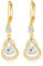 Gold Ohrringe Geburtsstein hängend ohrringe 14K gold hängend gold ohrringe Feine Schmuckstücke Geburtstagsgeschenke für Frauen(Gold April)