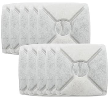 LEJIAJU Juego de 10 filtros de repuesto para fuente automática de mascotas para gatos, fuente de agua para gatitos, dispensador de agua