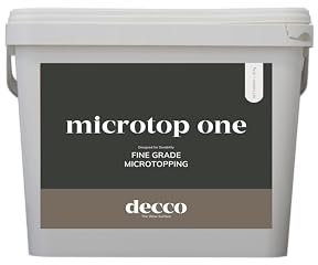 decco Microtop Ready To Use Fine (20kg). Para 40m2. Gebrauchsfertiger feinkörniger Mikrozement – für Boden- und Wanddekoration. Es ist Teil eines Systems. Farbe Cement