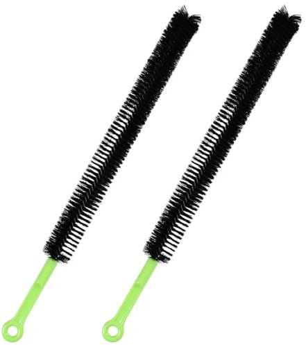2 Uds Cepillos para Desagües, Limpiador de Desagües para Lavabos de Baño Nailon Acero Inoxidable Limpiadores de Tuberías Largos Cepillo de Limpieza para Fregaderos de 43,5cm
