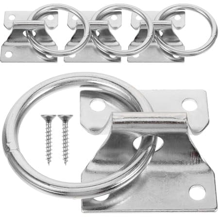 Happyyami 4stücke Sicherheitsring Für Pferde Blocker Tie Ring Aus Robuste Pferdeanbindeausstattung Für Stall Und Scheune Leicht Zu Verwenden Rostfrei