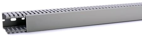 Licatec Goulotte de câblage avec couvercle, 1 m, pour l'installation de câbles avec homologation pour construction industrielle d'armoires électriques, câblage d'installations, construction de