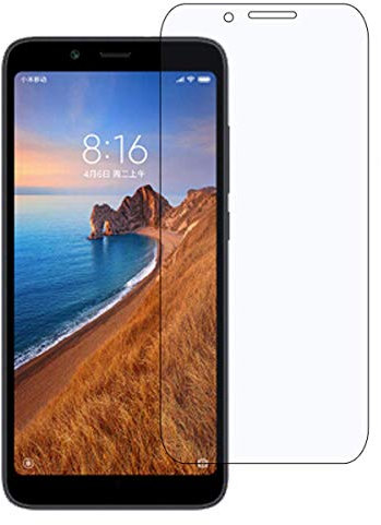 FIABANO [Lot de 2] Protection d'écran en verre trempé pour Redmi 7A, anti-rayures, protection d'écran HD transparente pour Redmi 7A