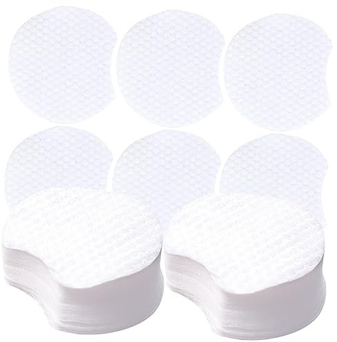 PACKOVE Make up Entferner Pads Halbrund 1200 Stück Einweg Kosmetikpads Gesichtsreinigungspads Dicke Geschmeidige Vliesstoff Pads Für Tägliche Reinigung Und Reisen