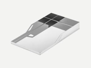 THÜROS Plancha Grillplatte 23x40 cm Edelstahl