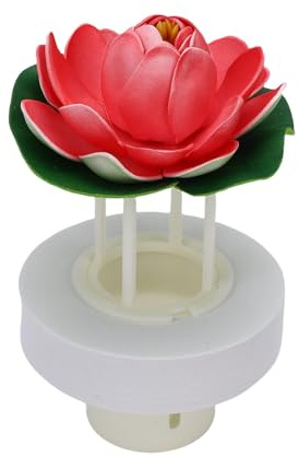 RASTKY Schwimmende Boje, Seerose, Aquarium-Zerstäuber Zur Nebelerzeugung Im Aquarium-, Weißer Kunststoff, 17 X 9,9 cm