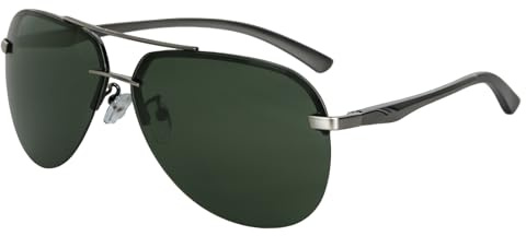 Zeniiv Polarised Pilot Sunglasses for Men Women, UV400 Protection Aviator Sunglasses, Lightweight Classic Shades for Driving, Fishing, Outdoor
