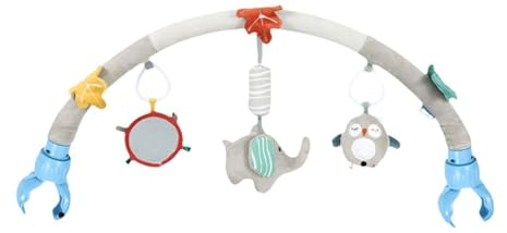 kesurpae Aktivitätsbogen, Spielzeug zur Förderung der sensorischen Entwicklung, Kinderwagenrassel, weiche Wippe, Mobile, Spieluhr, Schaukelstuhl, Kinderwagenbogen, , Elefant , 87 x 25 cm