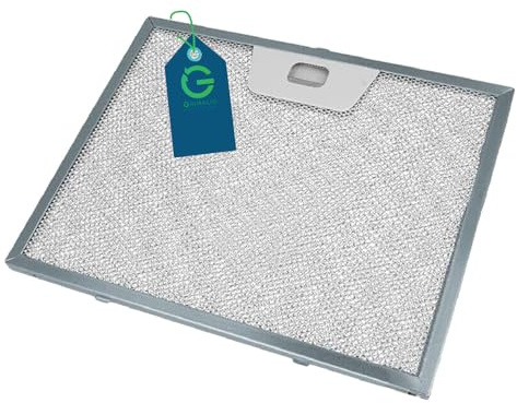 G GRIMALDI 133.0017.055 Filtro Cappa Cucina 23,5x18,9x0,8 cm Compatibile con Faber 1330017055 C00058231 4268961 — Antigrasso Metallico Lavabile Alluminio (2)