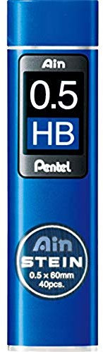 Pentel Ain STEIN C275 Feinmine, 40 Minen je Dose, 0.5 mm, Härtegrad HB (1 Dose)
