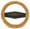Reissner Lammfelle | LERA-15-CAM | Lenkradbezug Lenkradschoner Lenkradhülle für Auto und Wohnmobil | Echtes Merino Lammfell | Florhöhe 15mm | passend für ⌀40cm | Anti Rutsch | Farbe Camel