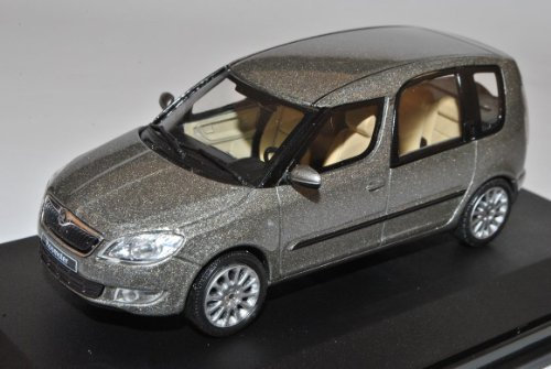 Abrex ?Koda Roomster Cappuccino Beige Metallic Ab Facelift 2010 143AB025YB 1/43 Modell Auto mit individiuellem Wunschkennzeichen