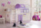 TiCAA Hochbett, Kinderbett Spielbett mit Treppe aus Kiefer Massivholz Bettgestell 90 x 200