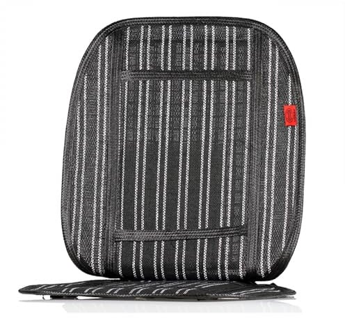 HEYNER® Klimasitzauflage belüftet Auto kühlend atmungsaktiv vorn gegen Schwitzen Sitzauflage Sitzbezug Kühlung Rückenkühler Klima Auflage Pkw LKW