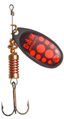 DAM Fz Spinner Standard Gr. 1 3g Black Red 5131101 Forelle Barsch