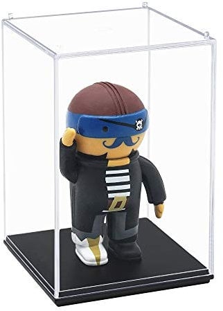 Tingacraft Acryl Vitrine Klein (6,7 x 6,7 x 9,5 cm) Schaukasten für Sammelfiguren