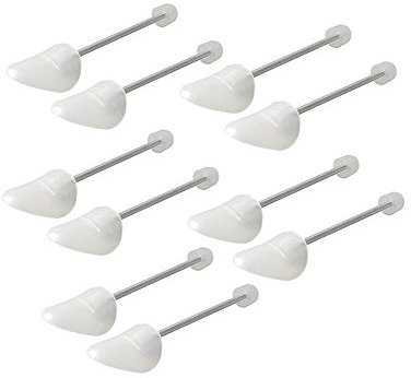 Erioctry Praktische verstellbare Schuhspanner, Stiefelhalter mit Spannfederspule für Damen und Herren, Transparent, 5 Paar, plastik, durchsichtig, Men size