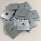 M10 x 50 x 50 x 3 Dick Quadratischer Teller Unterlegscheiben Zink versilbert, 20 Stück