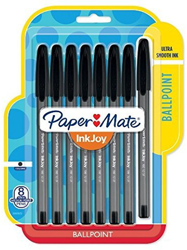 Paper Mate InkJoy 100ST Kugelschreiber, mittlere Spitze, schwarze Tinte, 8 St ck (2 St ck)