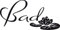 GRAZDesign Wandtattoo Bad Türaufkleber Seerose Blume Badtattoo als Türschild selbstklebend - 070 schwarz