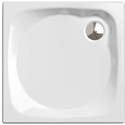 Duschwanne/Duschtasse Komplettset Nordona® SIMPLEX Plus | Maße: 90x90cm quadratisch | Inklusive 4x Standfüße und einer Tempoplex Ablaufgarnitur